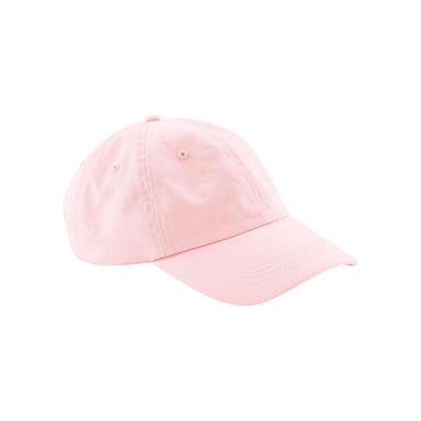 Beechfield Organic Cotton Panelled Baseball Cap (Powder Pink)