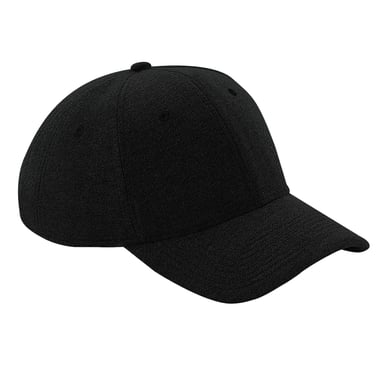 Beechfield Unisex Jersey Athleisure Baseball Cap (Black)