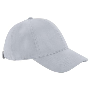 Beechfield Unisex Adult Faux Suede 6 Panel Cap (Light Grey)