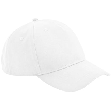 Beechfield Unisex Adult Organic Cotton 5 Panel Baseball Cap (White)