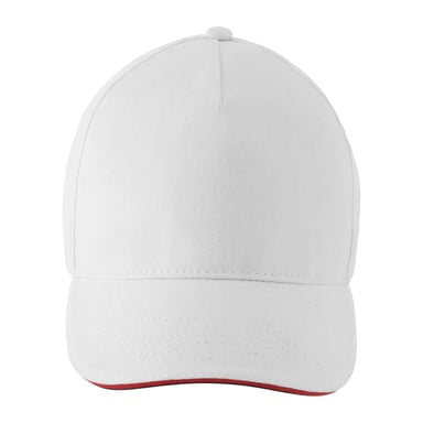 SOLS Longchamp Contrast Baseball Cap (White)