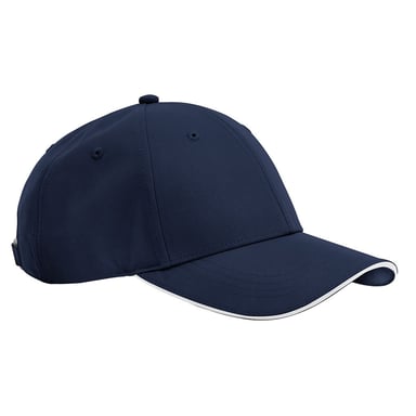 Beechfield Team Sports-Tech Baseball Cap (French Navy/White)