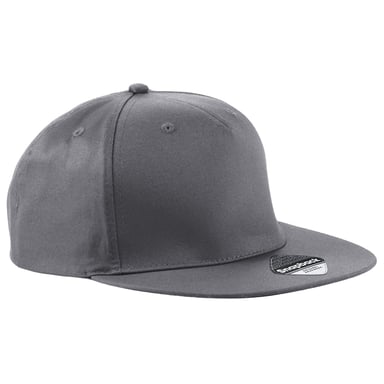 Beechfield 5 Paneel Snapback Cap (Grafietgrijs)