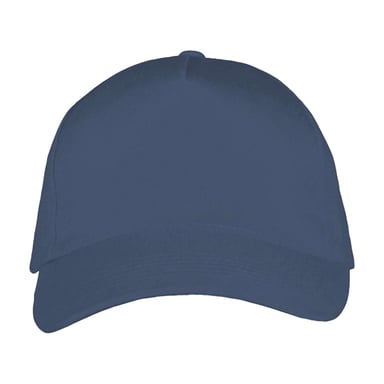 SOLS Long Beach 5 Panel Baseball Cap (Denim)