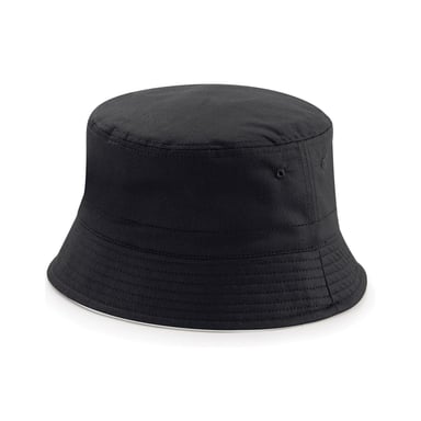 Beechfield Unisex Adult Reversible Bucket Hat (Black/Light Grey)