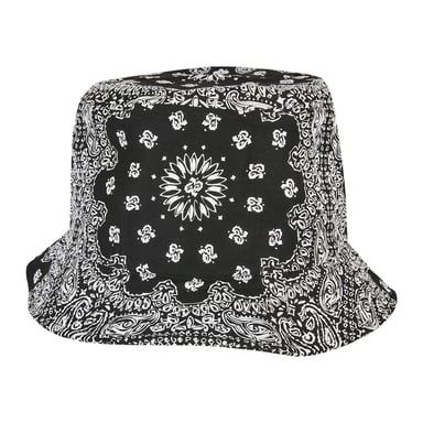 Flexfit Bandana Print Bucket Hat (Black)