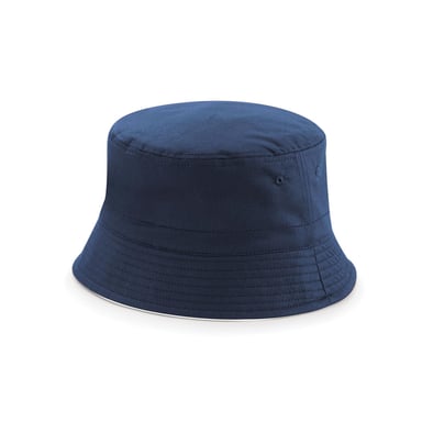 Beechfield Unisex Adult Reversible Bucket Hat (French Navy/White)