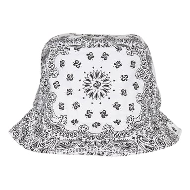 Flexfit Bandana Print Bucket Hat (White)