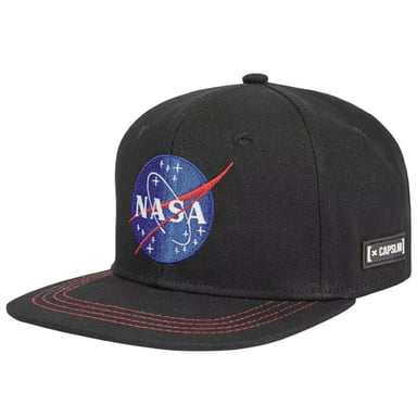 NASA Space Mission Capslab Snapback Baseball Cap (Black)