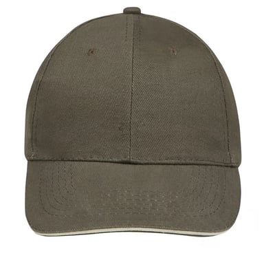 SOLS Buffalo 6 Panel Baseball Cap (Army)