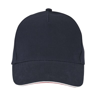 SOLS Longchamp Contrast Baseball Cap (French Navy)