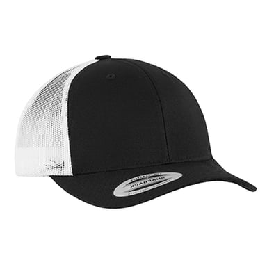 Flexfit Retro Two Tone Trucker Cap (Black/White)
