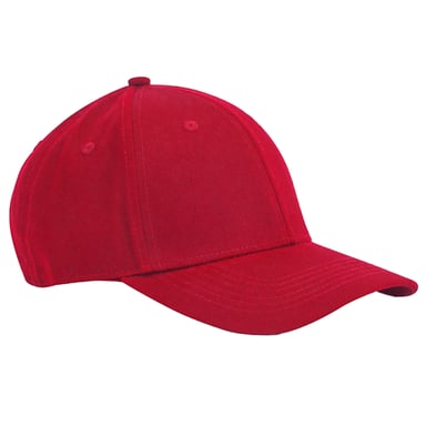 Beechfield EarthAware Classic 6 Panel Organic Cotton Sandwich Peak Baseball Cap (Classic Red)
