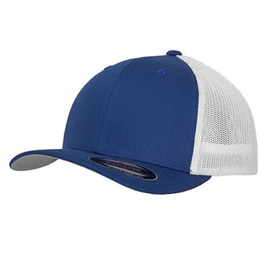 Flexfit Two Tone Mesh Trucker Cap (Royal Blue)