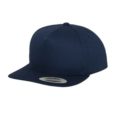 Flexfit Classic 5 Panel Snapback Cap (Navy)