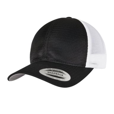 Flexfit 360 Two Tone Omnimesh Cap (Black/White)
