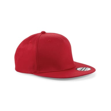 Beechfield Rapper Snapback Pet (Klassiek rood)