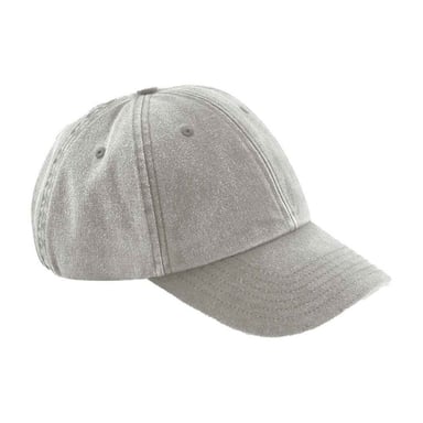 Beechfield Vintage Low Profile Baseball Cap (Grey)
