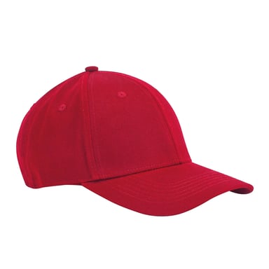Beechfield EarthAware Classic 6 Panel Organic Cotton Baseball Cap (Classic Red)