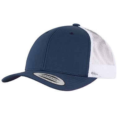 Flexfit Retro Two Tone Trucker Cap (Navy/White)