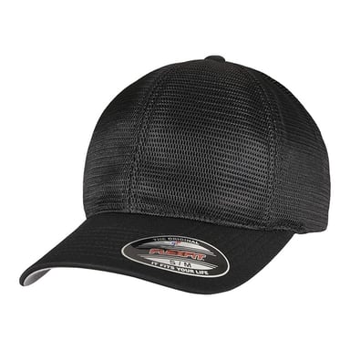 Flexfit 360 Omnimesh Baseball Cap (Black)
