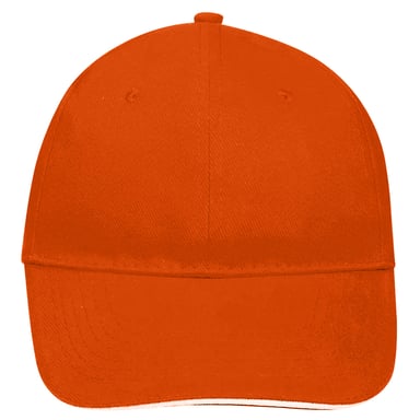 SOLS Buffalo 6 Panel Baseball Cap (Orange)