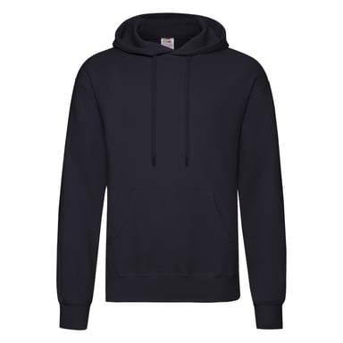 Fruit of the Loom Mens Classic Hooded Hoodie (Deep Navy)