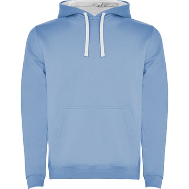 Roly Mens Urban Hoodie (Sky Blue/White)