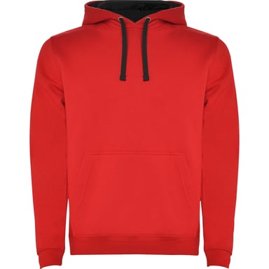 Roly Mens Urban Hoodie (Red/Black)