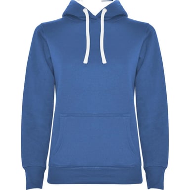 Roly Womens/Ladies Urban Hooded Polycotton Sweatshirt (Royal Blue/White)