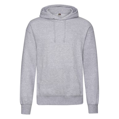 Fruit of the Loom Mens Classic Plain Hoodie (Heather Grey)