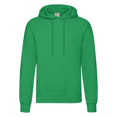 Fruit of the Loom Mens Classic Hooded Hoodie (Kelly Green)