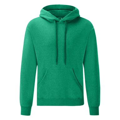 Fruit of the Loom Mens Classic Hooded Hoodie (Heather Green)
