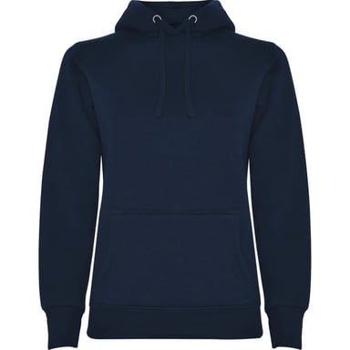 Roly Womens/Ladies Urban Hooded Polycotton Sweatshirt (Navy Blue)