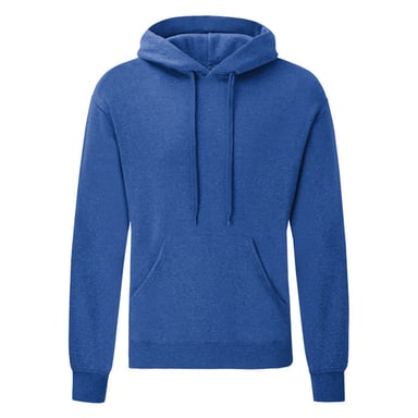 Fruit of the Loom Mens Classic Hoodie (Heather Royal)