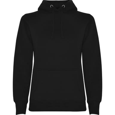 Roly Womens/Ladies Urban Hooded Polycotton Sweatshirt (Black)