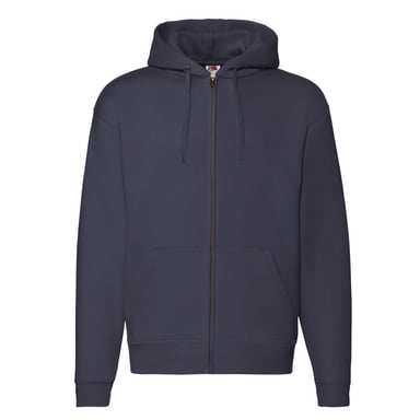 Fruit of the Loom Mens Premium Full Zip Hoodie (Deep Navy)