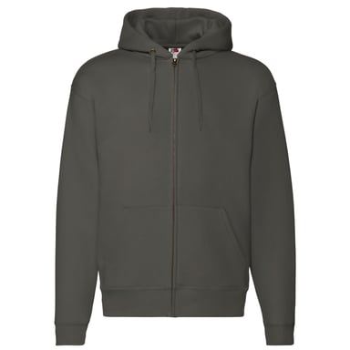 Fruit of the Loom Mens Premium Full Zip Hoodie (Charcoal)