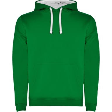Roly Childrens/Kids Urban Drawstring Hoodie (Kelly Green/White)