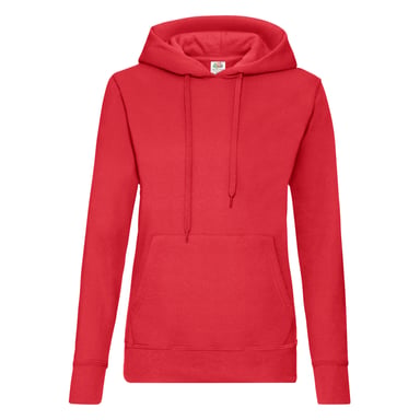 Fruit of the Loom Womens/Ladies Classic Hoodie (Red)