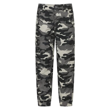 Mountain Warehouse Boys Camo Cargo Trousers (Black)