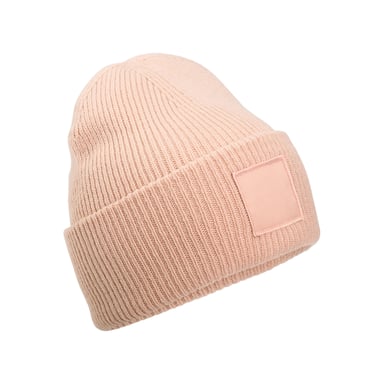 Beechfield Unisex Adult Tonal Patch Deep Cuffed Beanie (Peach)