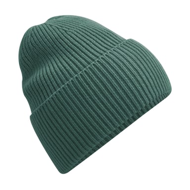 Beechfield Cuffed Oversized Beanie (Marine Green)