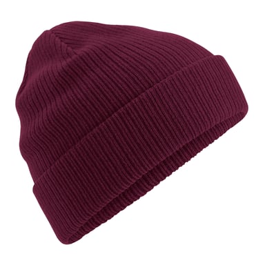 Beechfield Unisex Adult Organic Cotton Beanie (Burgundy)