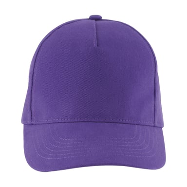 SOLS Long Beach 5 Panel Baseball Cap (Dark Purple)