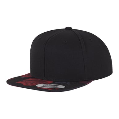 Flexfit Rozen Snapback Cap (Zwart/Rood)