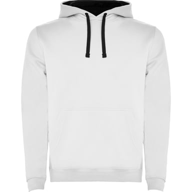 Roly Mens Urban Hoodie (White/Navy Blue)