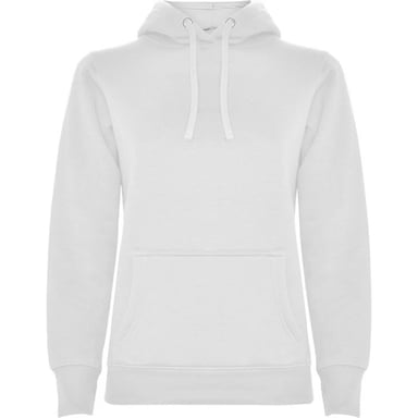 Roly Womens/Ladies Urban Hooded Polycotton Sweatshirt (White)