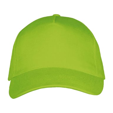 SOLS Long Beach 5 Panel Baseball Cap (Lime)