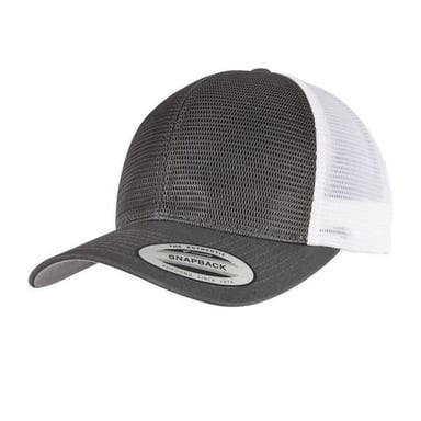 Flexfit 360 Two Tone Omnimesh Cap (Charcoal/White)
